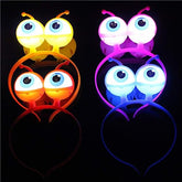 Nessiworld Colorful 3 Different Functions Led Lighted Alien Eye Crown 1 Piece 18x12 cm